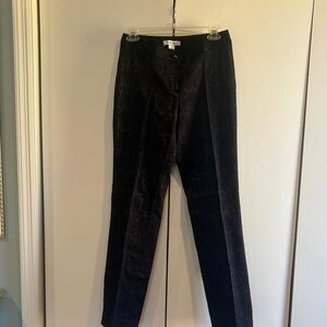 White House Black Market Elegant Black Textured Pants
